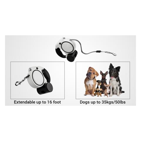 Extendable dog lead for large dogs clearance