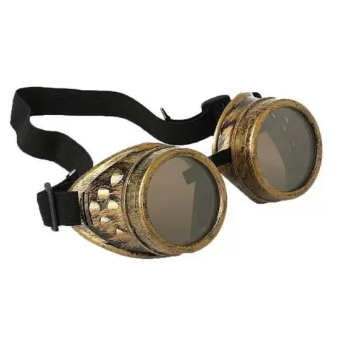 Vintage Steampunk Goggles Glasses with Rivet for Men Women Halloween DIY  Gothic Cosplay Costume Punk Style Eyewear