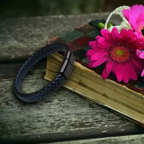 Mens leather cheap dragon bracelet