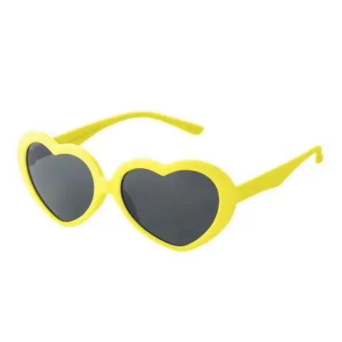Yellow heart sunglasses cheap
