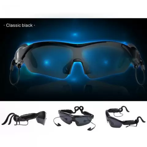 K1 Black Bluetooth Designer Sports Sunglasses with Stereo Music