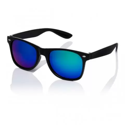 Black frame blue lens sunglasses clearance
