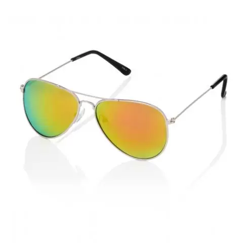 Ultra Silver Frame with Pink Sunset Lenses Childrens Kids Pilot Style Sunglasses Boys Girls Classic UV400 UVA UVB Metal Shades Glasses Unisex Suitable