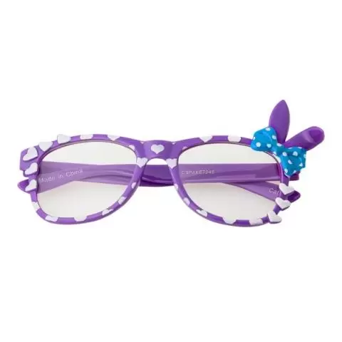 Blue Cat Bow Style Kids Costume Glasses Perfect for Parties Hipsters Nerd UK 