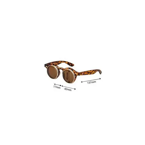 Flip Up Round Steampunk Sunglasses Retro Goggles Men s Ladies Cyber Glasses UV400