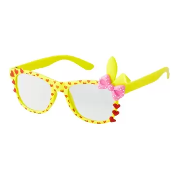 Red Bunny Ear Bow Style Kids Costume Glasses Perfect for Parties Hipster Nerd UK 