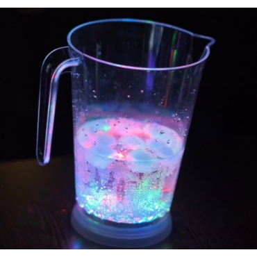 Ultra Plastic Colour Changing LED Jug LED Pitcher for Cocktails Water 48oz 1400ml Party Glass Plastic Jug Glassware Iced Tea Pitcher Carafe