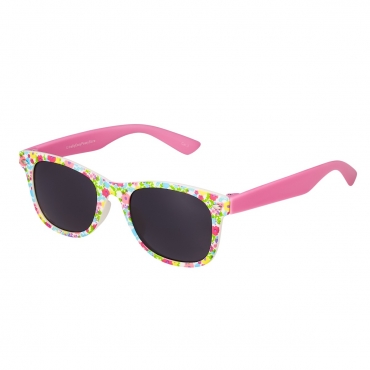 Ultra Vibrant Floral Pink Kids Sunglasses Rubber Flexible Childrens Sunglasses UV400 UV Protection UVA UVB Boys Sunglasses Girls Sunglasses for Kids Retro Classic Sun Glasses Unbreakable Glasses Suitable for Ages 3 to 10 Years