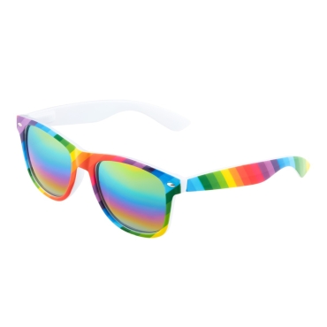 Ultra Adults Rainbow with Rainbow Lenses Unisex Retro 80s Vintage Style Cool Sunglasses Men and Women Can Wear Classic Oval Sunglasses Man Sunglasses Women UV400 Protection Eyewear