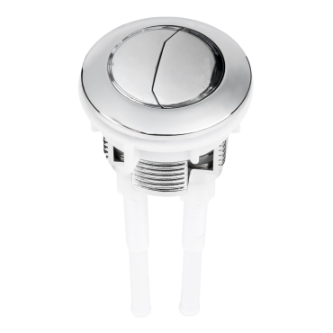 Ultra 47mm Toilet Push Button Flush Replacement Dual Flush Cistern Valve, Ideal Replacement Round Flush Button Kit & More for Standard Dual Button Mechanism UK Toilets Wc Double Push Down Flusher Button