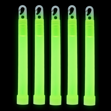 Ultra Green Bright Glow Sticks Premium Jumbo 6 Inch Glow Sticks Thick Neon Lights Individually Wrapped with Lanyards UV Party Accessories Party Glow in the Dark Camping Accessories