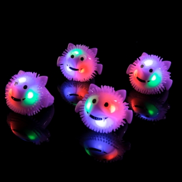 Bat Bumpy Glow in the Dark LED Glow Ring Flashing Jelly Rings LED Finger Lights for Kids Adults LED Ring Light Up Toys Party Favours Ring Light Up