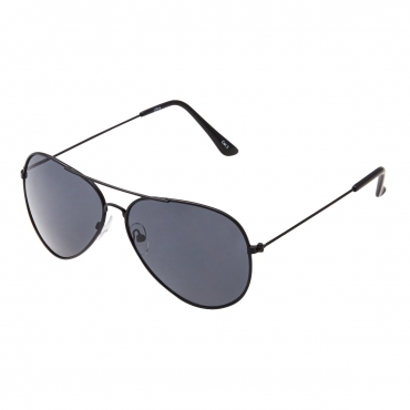 Ultra Black with Black Lenses Adult Pilot Style Sunglasses Men Women Classic Vintage Retro Glasses UV400 Metal Shades Eyewear