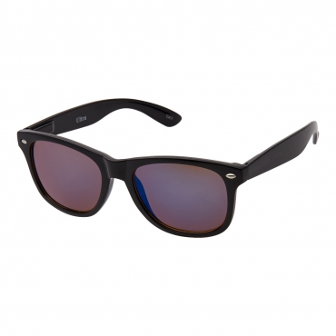 Ultra Adults Retro Classic Style Sunglasses Black Frame Blue Lenses UV400 Protection Rimmed Eyewear Mens Womens Unisex Shades