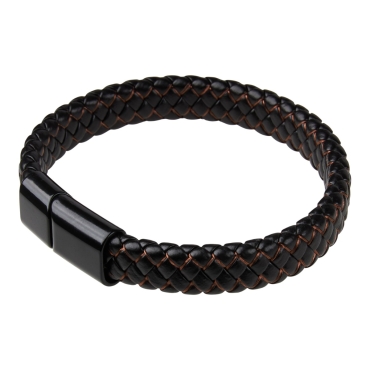 New Dragons Breath Mens Leather Bracelet Magnetic Clasp Wristband Braided Bangle
