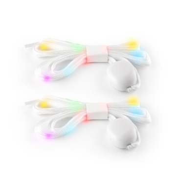 Ultra Multicoloured 1 to 6 Pairs of Nylon LED Shoelaces Light Up Shoe Laces Flashing LED Disco Light Laces Glow in the Dark Laces Night Safety Festival Accessories Hip Hop Shoes Boots Neon Laces Night Running
