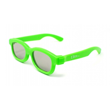 Packs of 1 to 5 Light Green Childrens Passive 3D Glasses for Kids Universal for Passive TVs Cinema and Projectors Such as RealD Toshiba LG Panasonic
