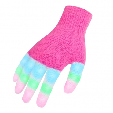 Ultra LED Gloves Light Up Gloves Adults Childrens 12 Year Plus Flashing Disco Pink Gloves 7 Years Plus Fingertip Flashing Gloves Light Up LED Gloves Disco Light Finger Lights Glow Gloves