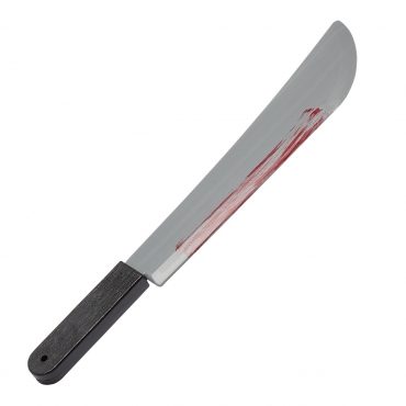 Ultra Large 54cm Plastic Machette Knife Prop Weapons Fancy Dress Fake Bloody Machette with Fake Blood on Plastic Machete Halloween Slasher Knife Machete Toy Knife Cleaver Halloween Toys Realistic
