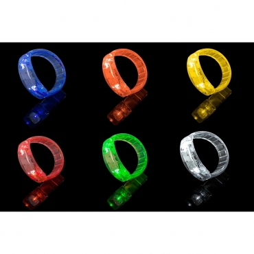 4 to 96 Light Up LED Bracelets Flashing Glowing Push Button Light Up Bangles Adult Kids