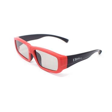 Black and Red Childrens Passive 3D Glasses for Kids Universal for Passive TVs Cinema and Projectors Such as RealD Toshiba LG Panasonic