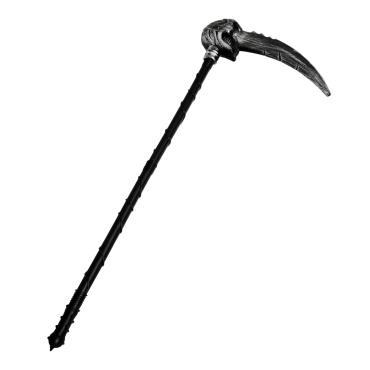 Ultra Halloween Plastic Scythe Prop Toy Scythe for Kids Syth Halloween Costume Accessory Fancy Dress Party Weapon Lightweight Safe Mens Womens Boys Girls Cosplay Reaper Scythe Prop Sickle Weapons
