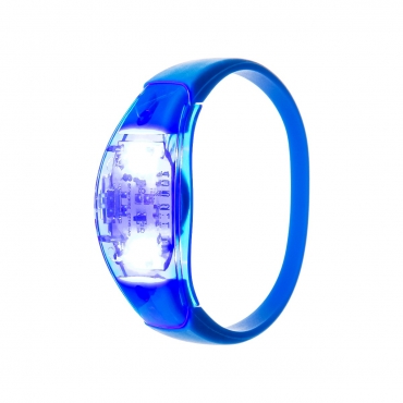 Ultra Blue LED Sound Activated Bracelet Light Up Flashing Bracelets Adult Children