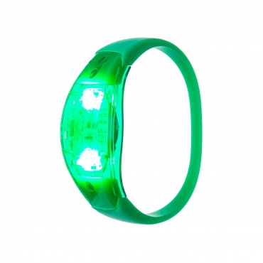 Ultra Green LED Sound Activated Bracelet Light Up Flashing Bracelets Adult Children