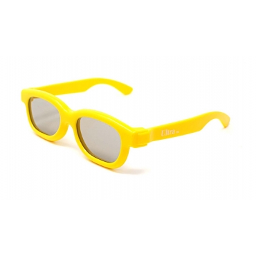 Packs of 1 to 5 Yellow Childrens Passive 3D Glasses for Kids Universal for Passive TVs Cinema and Projectors Such as RealD Toshiba LG Panasonic