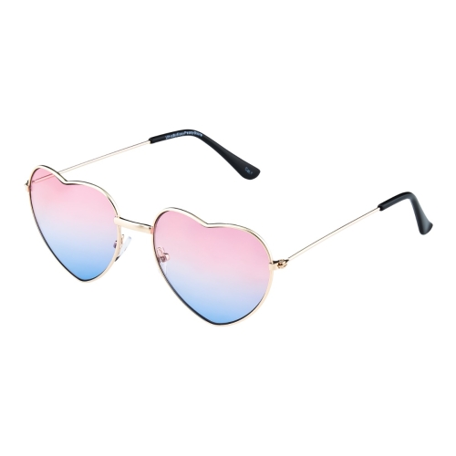 Womens Pink Frame Pink to Blue Lenses Heart Shaped Sunglasses Style Sunglasses Retro UV400 Shades UVA UVB Protection Sun Glasses Women Heart Sunglasses Heart