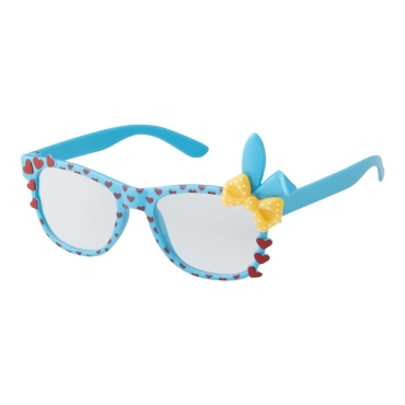 Blue Bunny Ear Childrens Costume Glasses Classic Clear Lens Glasses Frames Boys Girls Kids Costume Glasses Fancy Dress World Book Day Geek Glasses Hipsters Nerd Glasses Look Style Fake Glasses