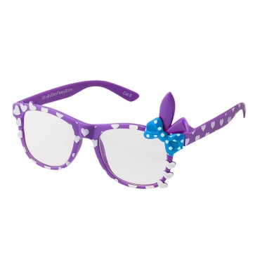 Purple Bunny Ear Childrens Costume Glasses Classic Clear Lens Glasses Frames Boys Girls Kids Costume Glasses Fancy Dress World Book Day Geek Glasses Hipsters Nerd Glasses Look Style Fake Glasses