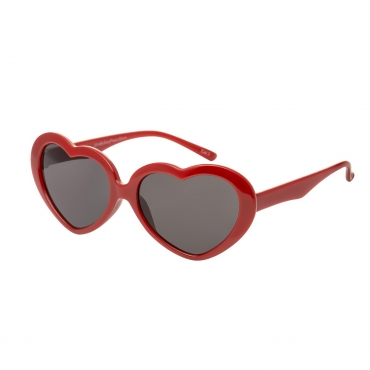 Red Childrens Heart Shaped Classic Sunglasses Girls UV400 Protection UVA UVB Retro Frames Style Love Kids Cute Lolita Glasses Fashion Shades Suitable for Ages 3 to 10 years