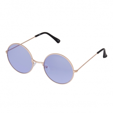 Ultra Gold Frame with Lilac Lenses Adults Retro Round Sunglasses Style John Lennon Sunglasses Vintage Look Quality UV400 Sunglasses Elton John Lennon Glasses Men Women Unisex Classic Eyewear