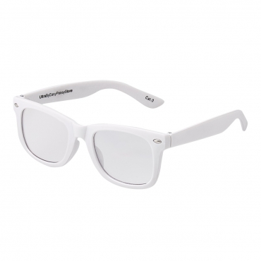 White Childrens Costume Glasses Classic Clear Lens Frames Boys Girls Kids Fancy Dress World Book Day Geek Hipsters Nerds Look Style