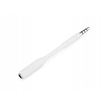Ultra White Coloured 3.5mm Headset Audio Jack Extender for iPhone and Android Cases No Sound Distortion and Supporting Volume Controls