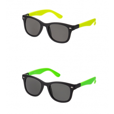 Clix Green and Yellow Dual Frames Adults Classic Sunglasses with Changeable Arms Mens Womens UV400 Glasses Retro Vintage Eyewear Shades