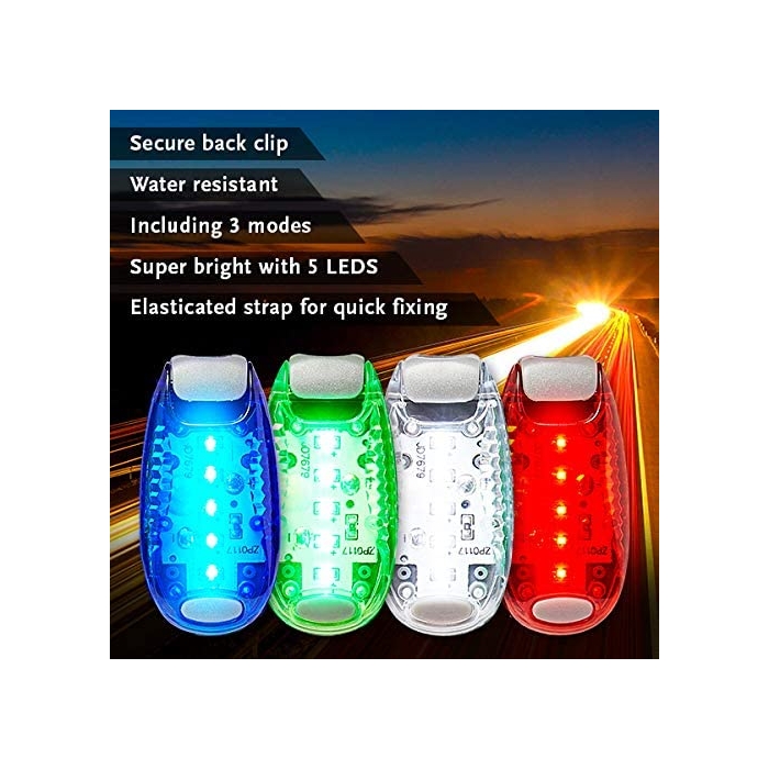 Ultra LED Safety Lights Clip On Flashing Strobe Light High Visibility ...