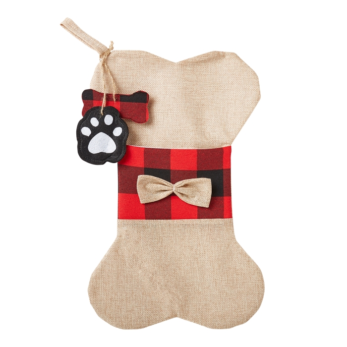 Ultra Cat And Dogs Christmas Stocking Dog Christmas Stocking Cat Christmas Stocking Plaid Burlap Stockings For Dog Gifts Cat Gifts Xmas Stockings Dog Treat Holder For Festive Dog Treats Bag