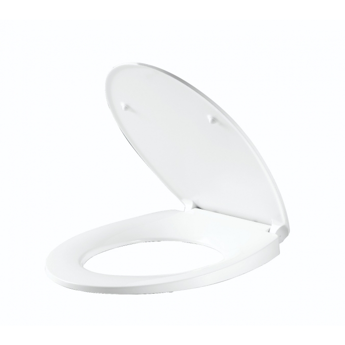 Ultra White Soft Slow Close Oval Toilet Seat Quiet Easy Quick Release Top Fixing Tight Adjustable The white plastic is made from polypropylene. ultra white soft slow close oval toilet seat quiet easy quick release top fixing tight adjustable hinges anti bacterial standard fitting uk toilets