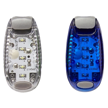 LED Safety Lights Clip On Flashing Strobe Light High Visibility for Running Jogging Walking Cycling for Kids Dog Bicycle Bike Lights Helmet Light Tail Light Hi Vis Armbands Running-1 Blue 1 White Pack