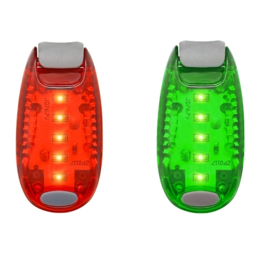 LED Safety Lights Clip On Flashing Strobe Light High Visibility for Running Jogging Walking Cycling for Kids Dog Bicycle Bike Lights Helmet Light Tail Light Hi Vis Armbands Running-1 Red 1 Green Pack