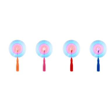 Mixed Pack of 4 LED Swivel Fans Wand LED Windmill Spinners Light Up Flashing Spinning Swivel Fan Light Childrens Windmill Spinning Light Toy Light Up