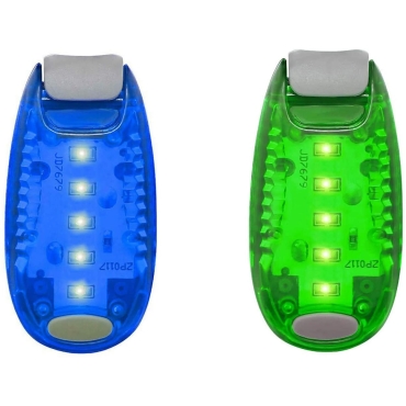 LED Safety Lights Clip On Flashing Strobe Light High Visibility for Running Jogging Walking Cycling for Kids Dog Bicycle Bike Lights Helmet Light Tail Light Hi Vis Armbands Running-1 Blue 1 Green Pack