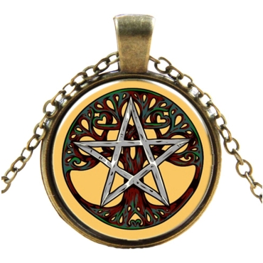 Pagan Star 1 Style Steampunk Necklaces Classic Cyber Punk Victorian Mens Womens Jewellery Chain and Pendant Copper Vintage Cosplay