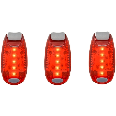 Ultra LED Safety Lights Clip On Flashing Strobe Light High Visibility for Running Jogging Walking Cycling for Kids Dog Bicycle Bike Lights Helmet Light Hi Vis Armbands Running-3 Red