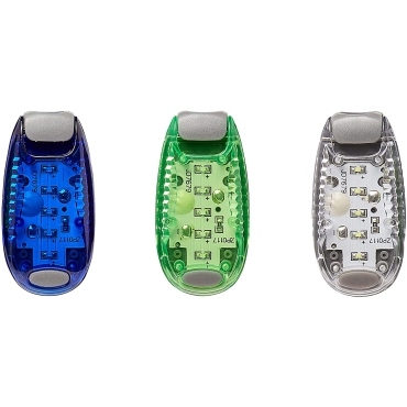 Ultra LED Safety Lights Clip On Flashing Strobe Light High Visibility for Running Jogging Walking Cycling for Kids Dog Bicycle Bike Lights Helmet Light Hi Vis Armbands Running-1 Blue 1 Green 1 White