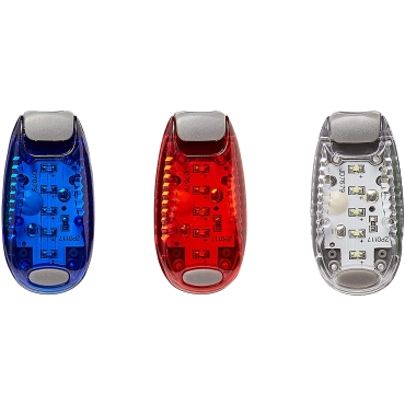 Ultra LED Safety Lights Clip On Flashing Strobe Light High Visibility for Running Jogging Walking Cycling for Kids Dog Bicycle Bike Lights Helmet Light Hi Vis Armbands Running-1 Blue 1 Red 1 White