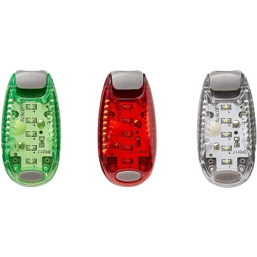 Ultra LED Safety Lights Clip On Flashing Strobe Light High Visibility for Running Jogging Walking Cycling for Kids Dog Bicycle Bike Lights Helmet Light Hi Vis Armbands Running-1 Green 1 Red 1 White