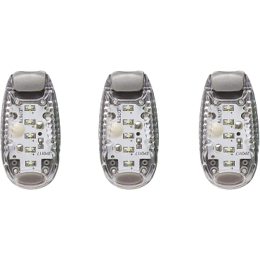 Ultra LED Safety Lights Clip On Flashing Strobe Light High Visibility for Running Jogging Walking Cycling for Kids Dog Bicycle Bike Lights Helmet Light Hi Vis Armbands Running-3 White